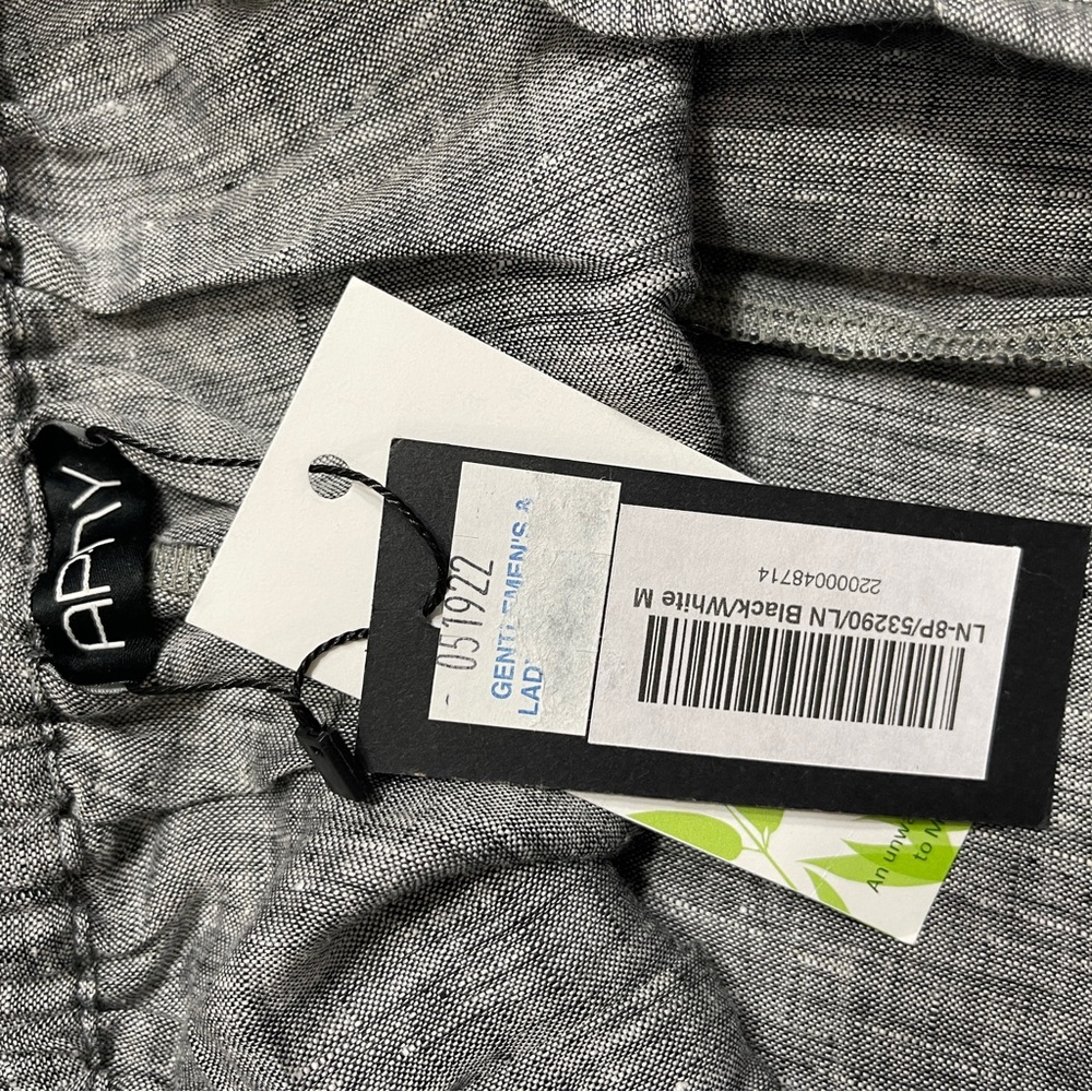 APNY Gray Linen Pants with Bow Detail - Picture 4 of 7